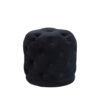 Ronan Ottoman Black Velvet