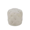 Ronan Ottoman Cream Velvet