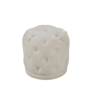 Ronan Ottoman Cream Velvet