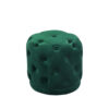 Ronan Ottoman Green Velvet