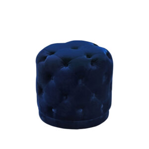 Ronan Ottoman Navy Velvet