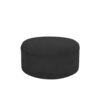 Round Ottoman Black