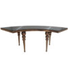 Row Dining Table Rose Gold & Black Top