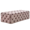 Skyline Ottoman Mauve Velvet