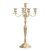 Sleek Gold Candelabra