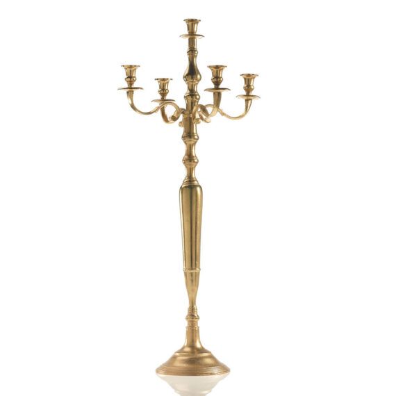 Sleek Gold Candelabra 40"