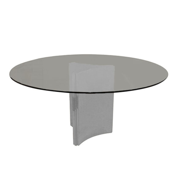 Tate Round Dining Table Silver