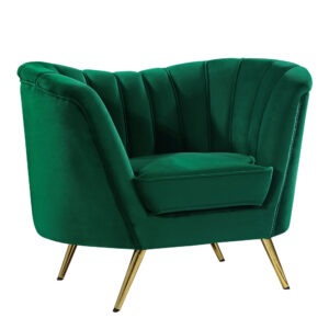 Arbow Accent Chair Green Velvet