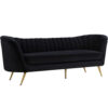 Arbow Sofa Black Velvet