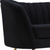 Arbow Sofa Black Velvet