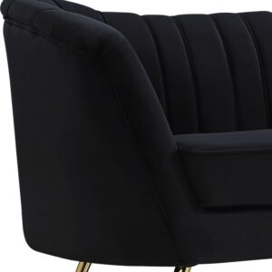 Arbow Sofa Black Velvet