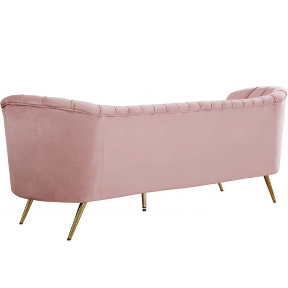 Arbow Sofa Blush Velvet