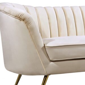 Arbow Sofa Cream Velvet