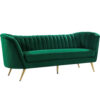 Arbow Sofa Green Velvet