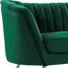 Arbow Sofa Green Velvet