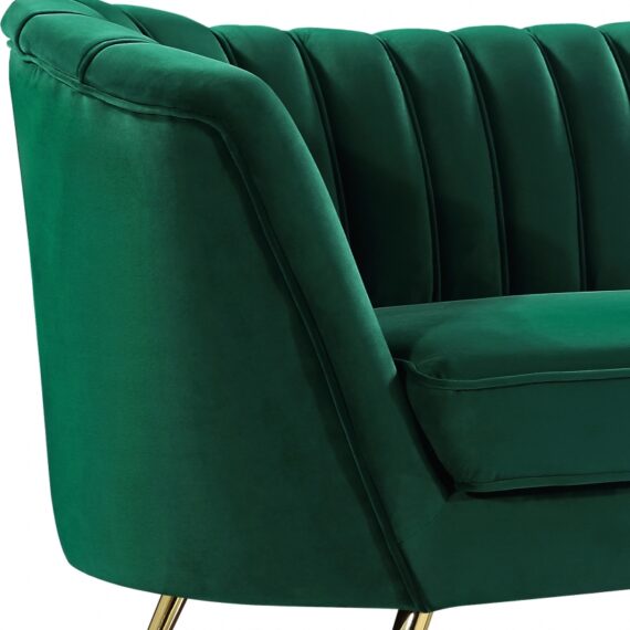Arbow Sofa Green Velvet