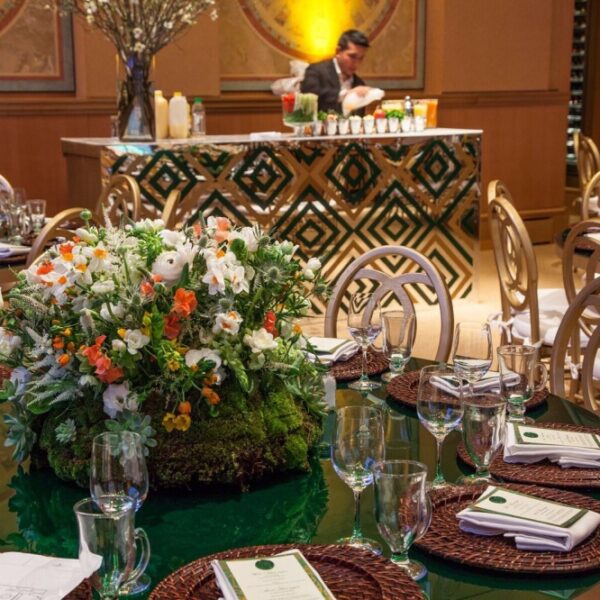 Featuring our Emerals Dining Table