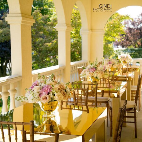 Featuring our Merlow Dining Table Gold