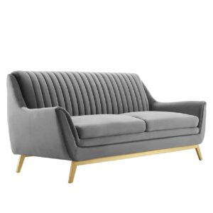 Abby Sofa Grey Velvet