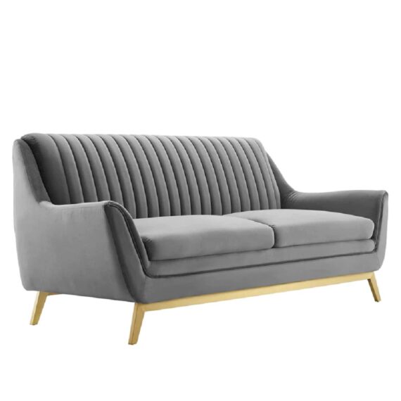Abby Sofa Grey Velvet