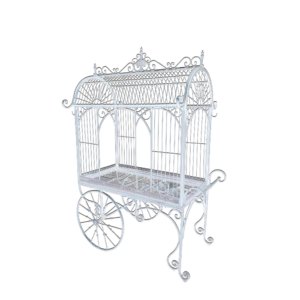 Garden Flower Cart White