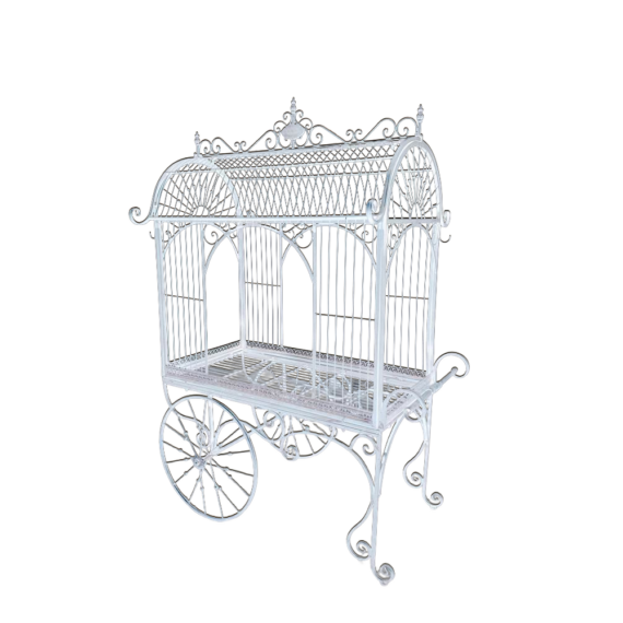Garden Flower Cart White