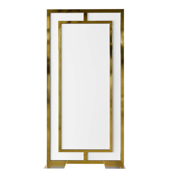 Brickell Panel Gold White