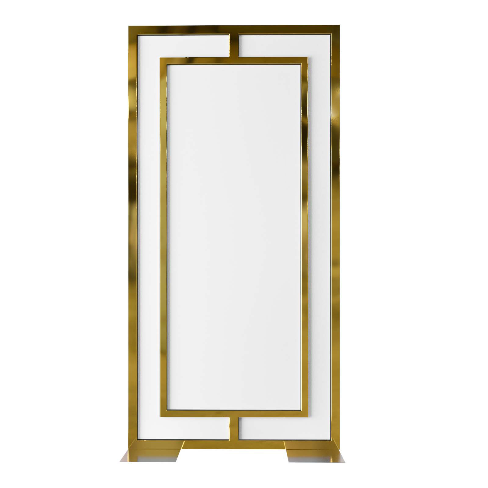 Brickell Panel Gold White