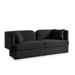 Wing Boucle Sofa Black