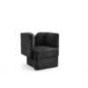 Wing Boucle Club Chair Black
