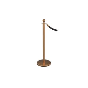 Stanchion Gold Black Rope