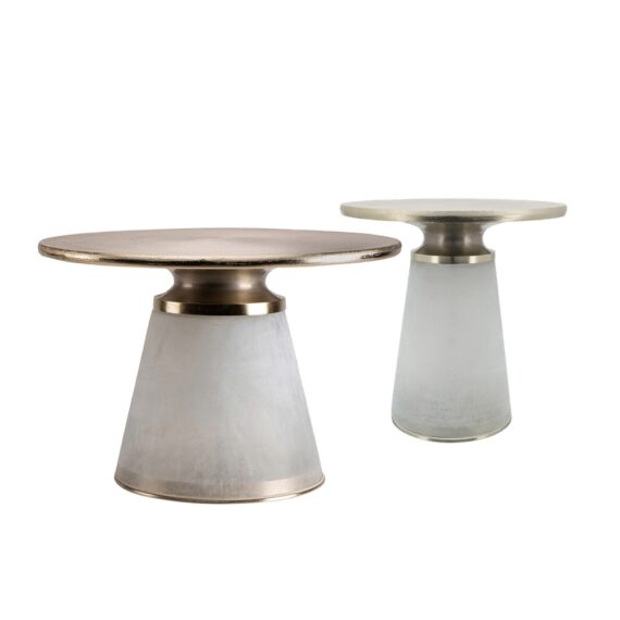 Frosted Nesting Coffee Table Set