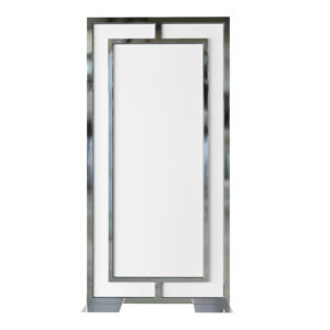 Brickell Panel Silver White