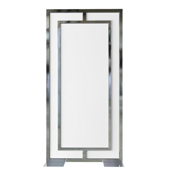 Brickell Panel Silver White