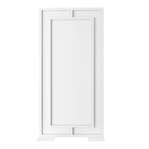 Brickell Panel White White