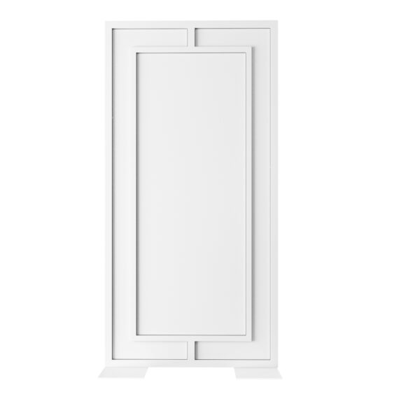 Brickell Panel White White