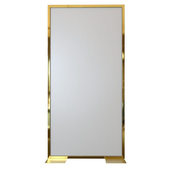 Plain Panel Gold White