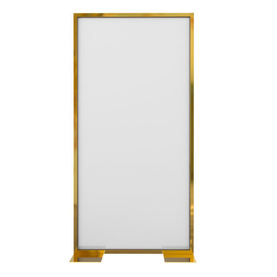 Plain Panel Gold Frosted