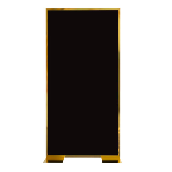 Plain Panel Gold Black