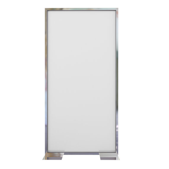 Plain Panel Silver Frosted