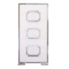 Madison Panel Silver White Acrylic