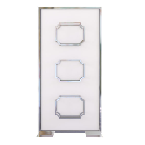 Madison Panel Silver White Acrylic