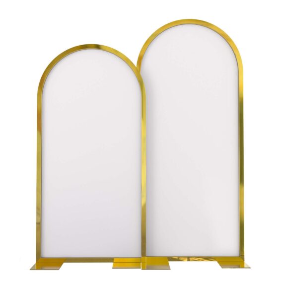 Arched Gold White Acrylic 8' and 9' Nesting Panel