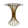 Loop Gold Highboy Glass Top