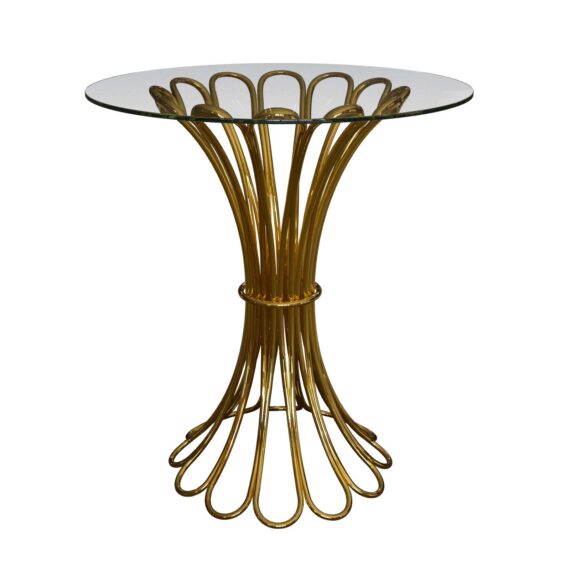 Loop Gold Highboy Glass Top