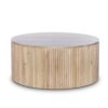 Wood Fluted Coffee Table