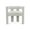 Boucle Bridal Side Chair White