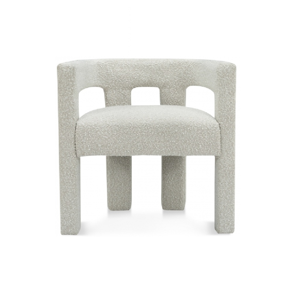 Boucle Bridal Side Chair White
