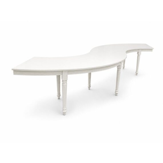 Row Serp Table White Wood