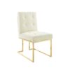Peterson Dining Chair Gold & White